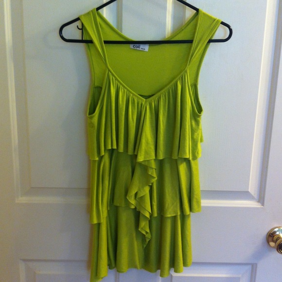 Boutique ruffle tank
