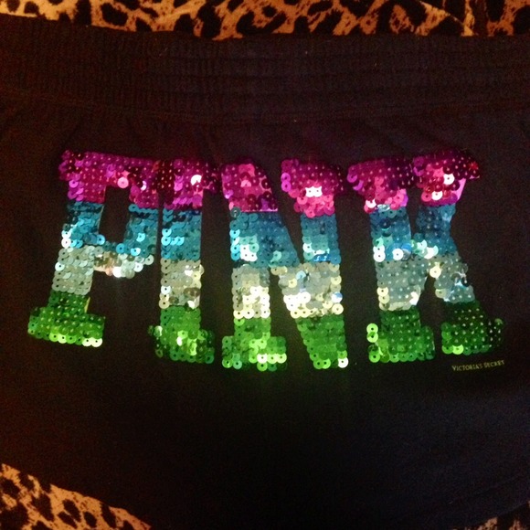 ❌SOLD to @asiana82 Vs pink bling rainbow shorts :) - Picture 2 of 4
