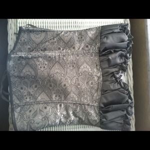 Classy paisley grey corset top