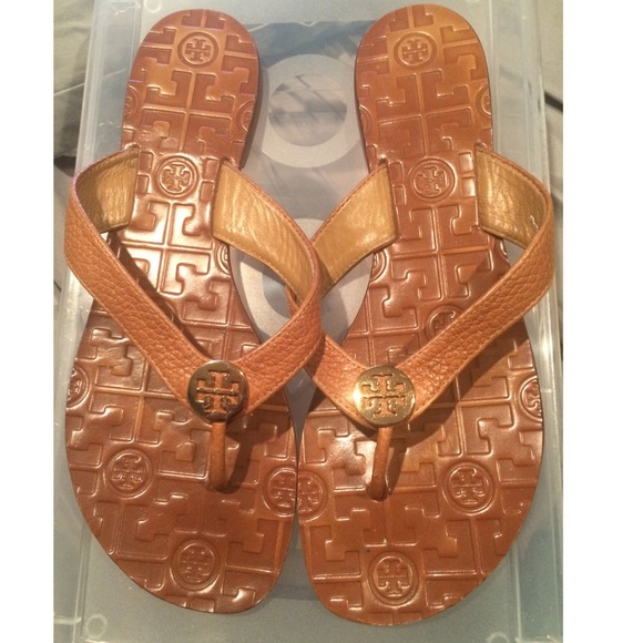 Tory Burch Tan Thora Flip-Flop