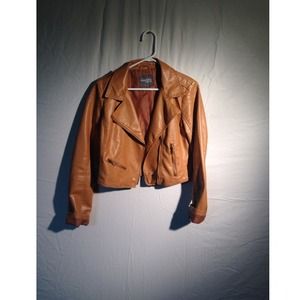 Leather jacket, maxi skirt, lace top, pink tank