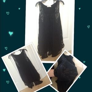 Black see-through shirt