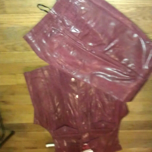 Genuine Leather vest & pants