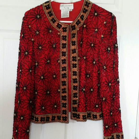 GORGEOUS BEADED FORMAL JACKET!