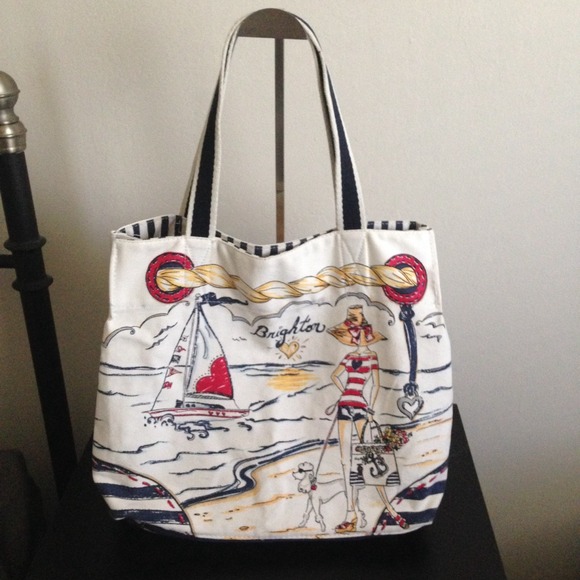 Brighton Handbags - Brighton Nautical Beach Bag