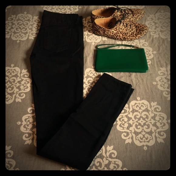 JCrew black high rise denim skinny jean brand new