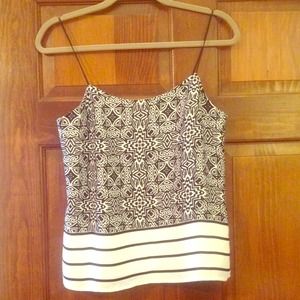 Black and white tank