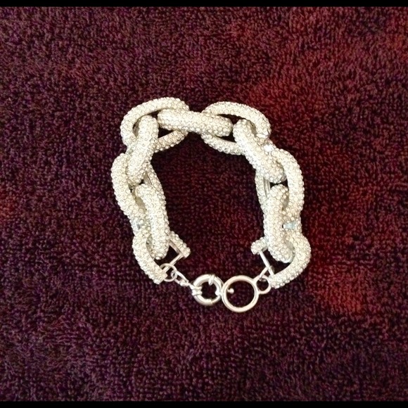 pave link bracelet
