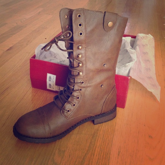 Brown Combat Boots