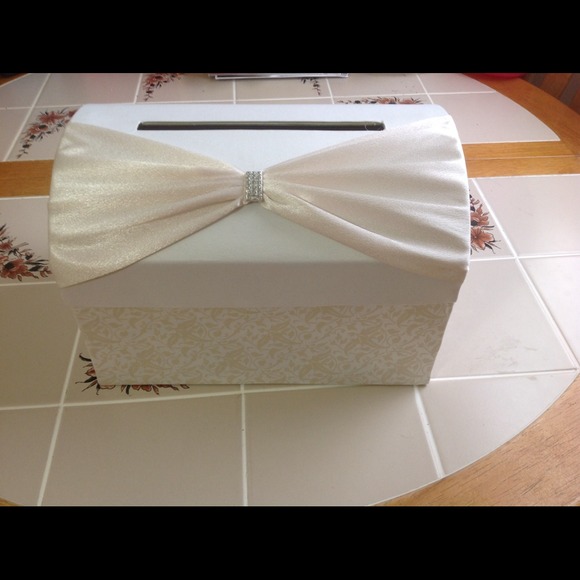$35  OBO  Ivory Wedding Card Holder