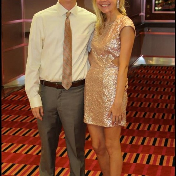 Short formal sequin dress