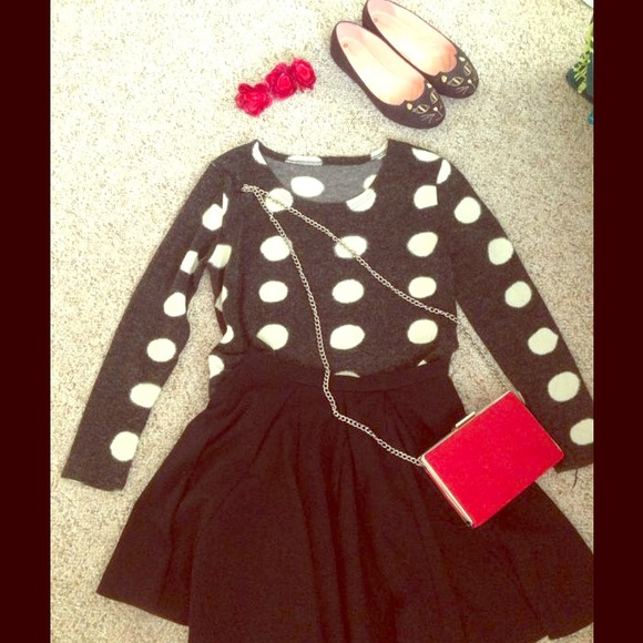 Cozy polkadot sweater