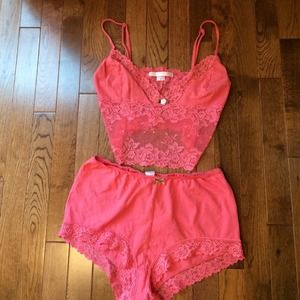 VS High Waist & Bandeau Pajama Set