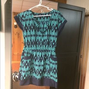 Gap printed tie dress