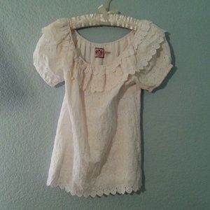 Blouse white islet.  Lined .  Gently worn.