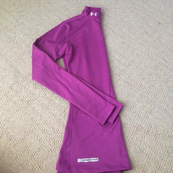 Purple under armour fitted top