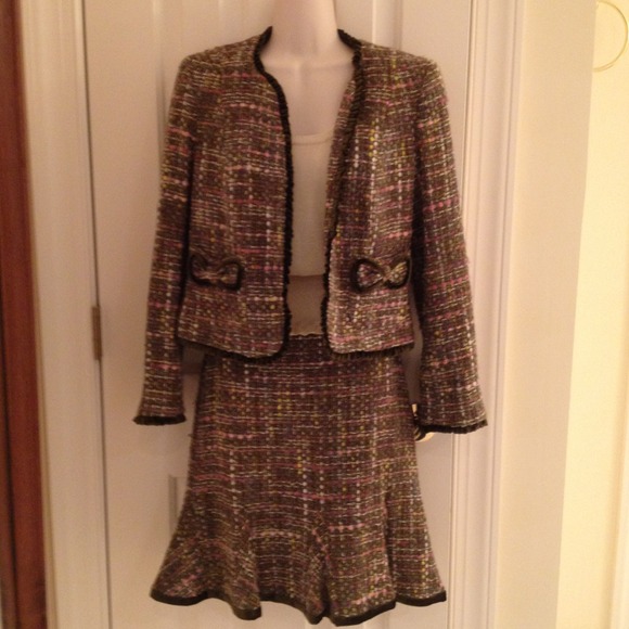 ❌Sold❌⚡Reduced⚡INC tweed wool suit