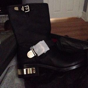 Black leather boots!