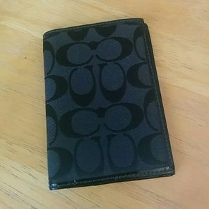 Authentic coach passport case