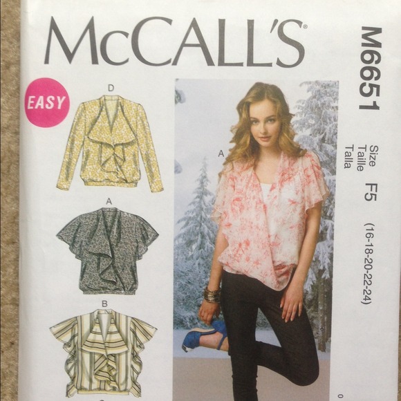 McCall sewing pattern 6651 - Picture 1 of 1