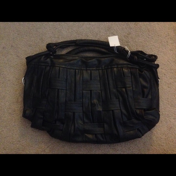 Black PU leather bag