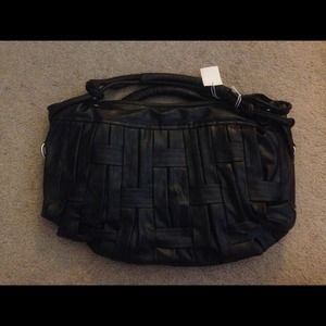 Black PU leather bag