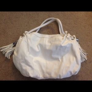 White large PU tote bag