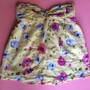 A&F Floral Strapless