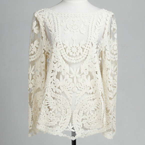 Tops - Cream Lace Top