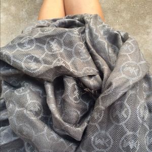 Grey Monogram Michael Kors Scarf