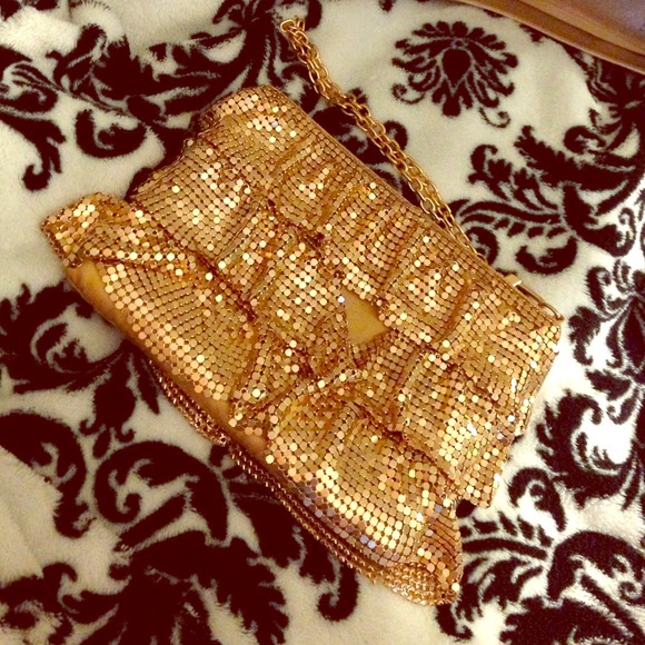 BCBG golden wristlet