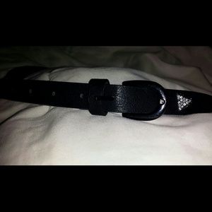 Zara Studded Black thin Belt