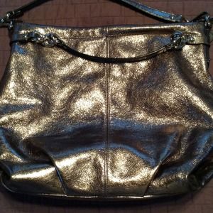 Coach silver purse