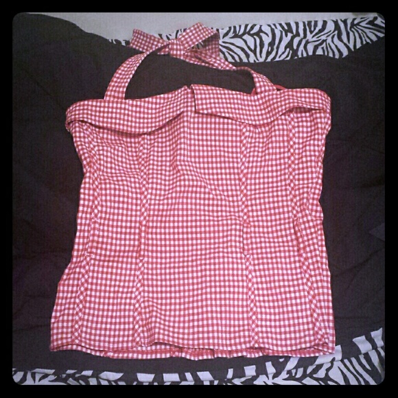 Checkered halter top!