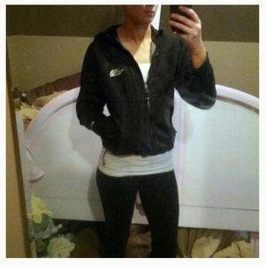 Black north face jacket xs