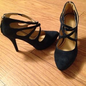 Navy suede Nine West
