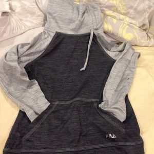 High neck athletic sweatshirt