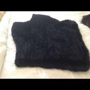 Mink Poncho excellent condition.