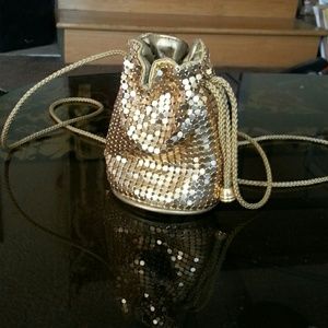 Y&S Little golden evening bag