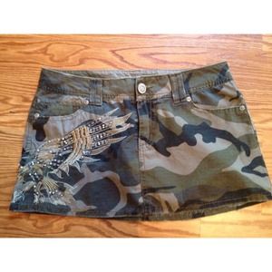 Camouflage miniskirt