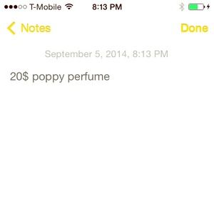Poppy purfume