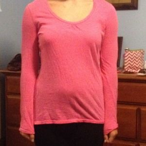 Hot pink long sleeve shirt