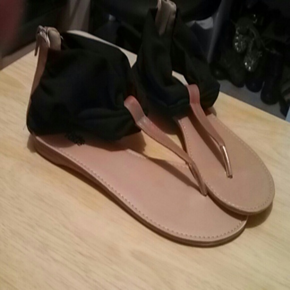 Chiffon Ankle Cuff Thong Sandal (Still on SALE)