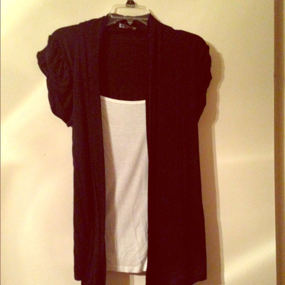 Black and white dress top - Picture 1 of 4