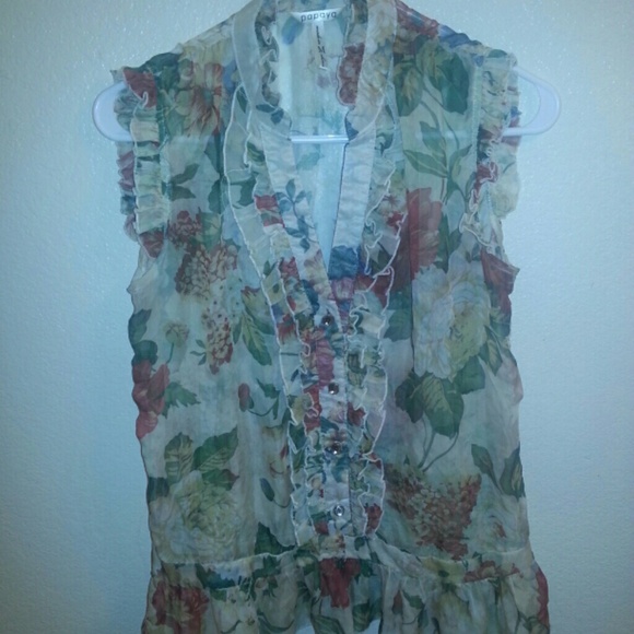 Floral top from papaya