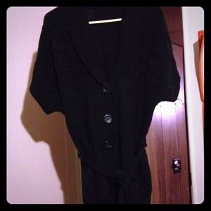 Black knitted sweater