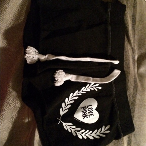 Black pink brand shorts