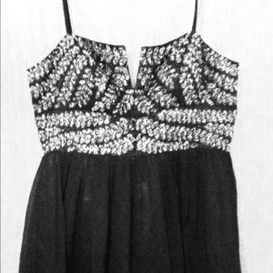 Black Embellished Cocktail Dress