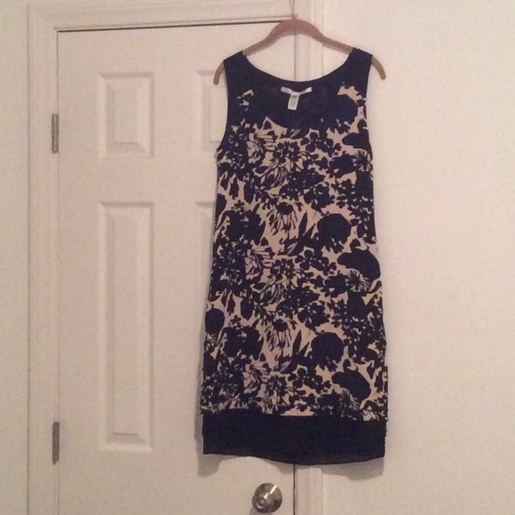 Diane Von Furstenburg Nude and Black dress