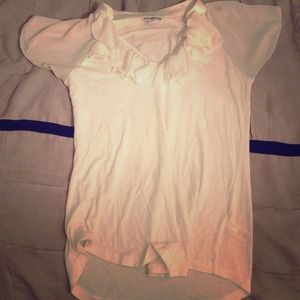 sheer sleeved blouse with ruffles